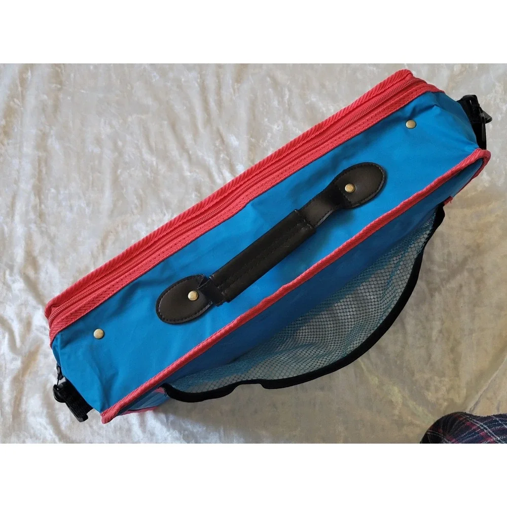 Vintage Thomas & Friends Wooden Railway Carry Case‎ Bag Learning Curve 2005 Blue